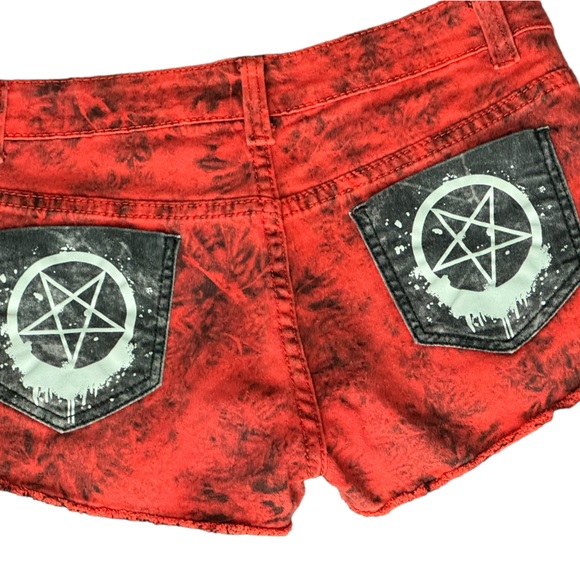 Rat Baby ladies red shorty shorts size 5 - Picture 9 of 9